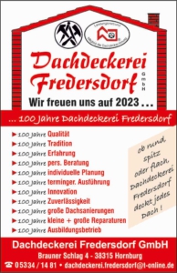 Dachdeckerei Fredersdorf Werbeschild